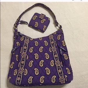Vera Bradley Simply Violets Purse & Wallet